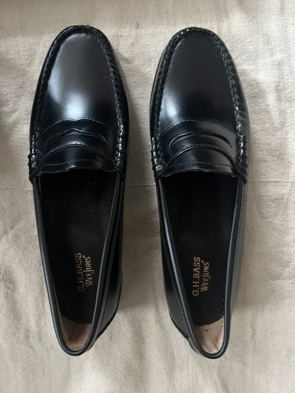 G.H. Bass & Co. Black Penny Loafers